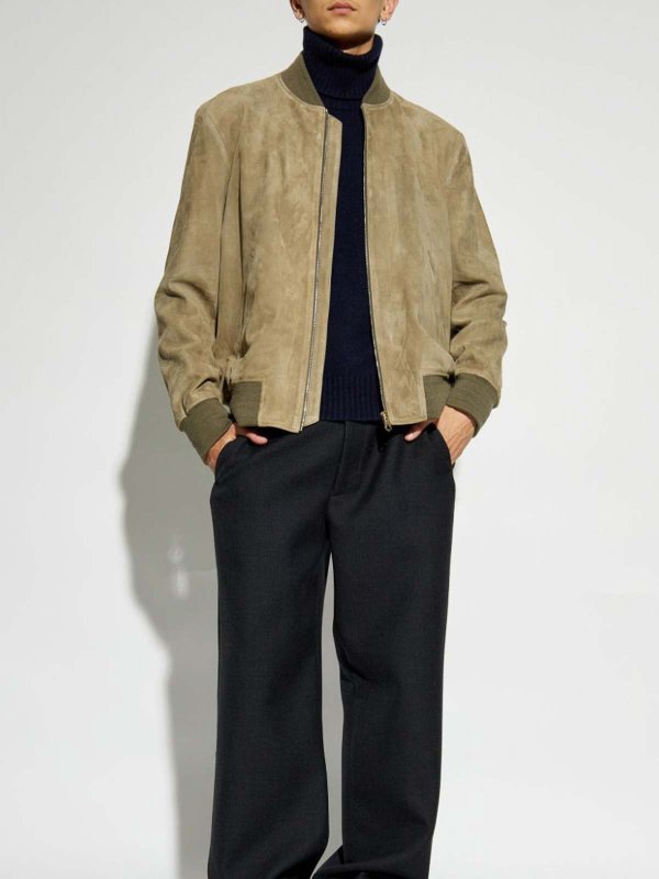 PAUL SMITH: bombers online - Suede Bomber Jacket