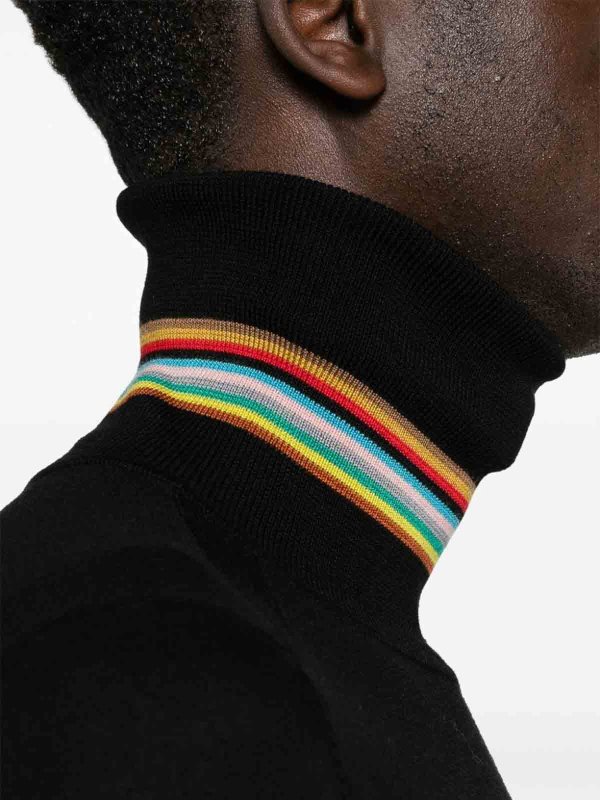PAUL SMITH: Rollkragenpullover  und Polo-Ausschnitt online - Rollkragenpullover - Schwarz