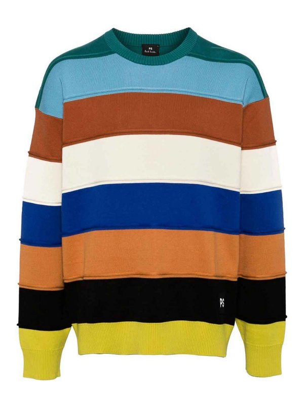 PS BY PAUL SMITH: crew necks - Striped Crewneck Sweater