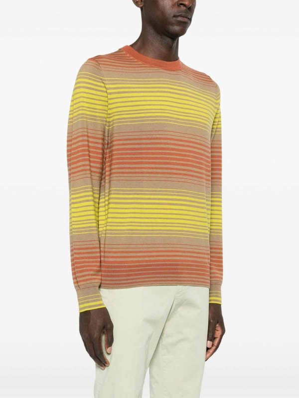 The Best Shops PS BY PAUL SMITH: Strickpullover mit Rundhalsausschnitt - Rundhalspullover - Grün
