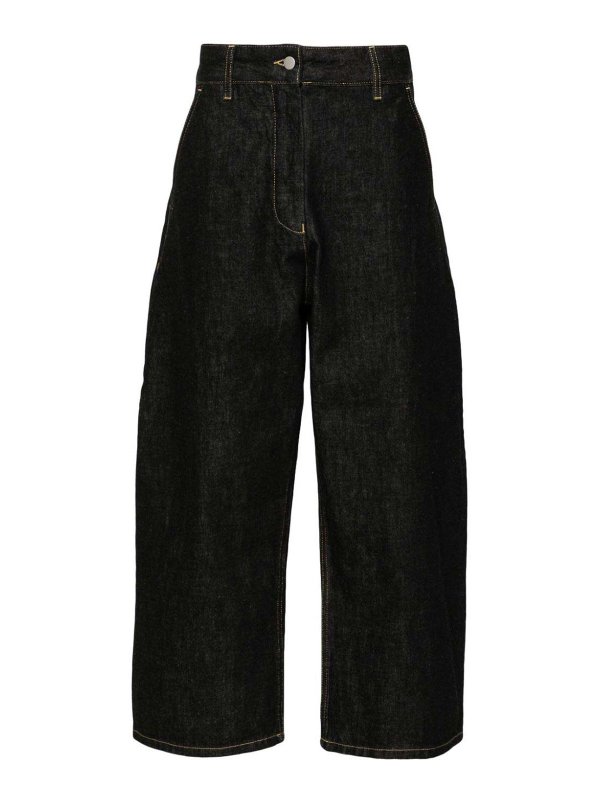 STUDIO NICHOLSON: Jeans évasés - Jean Bootcut - Noir