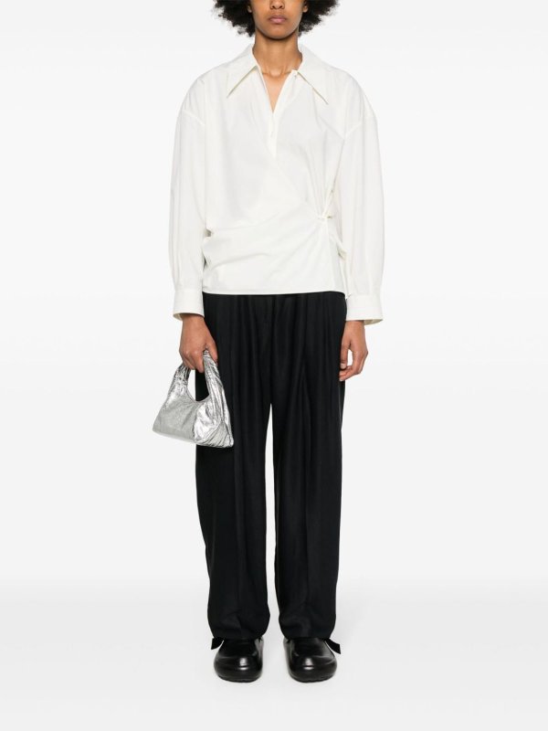 Wool Wide Leg Trousers shop online: STUDIO NICHOLSON