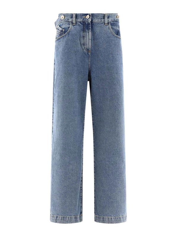 The Attico: ブーツカットジーンズ - ブーツカットジーンズ - ブルー