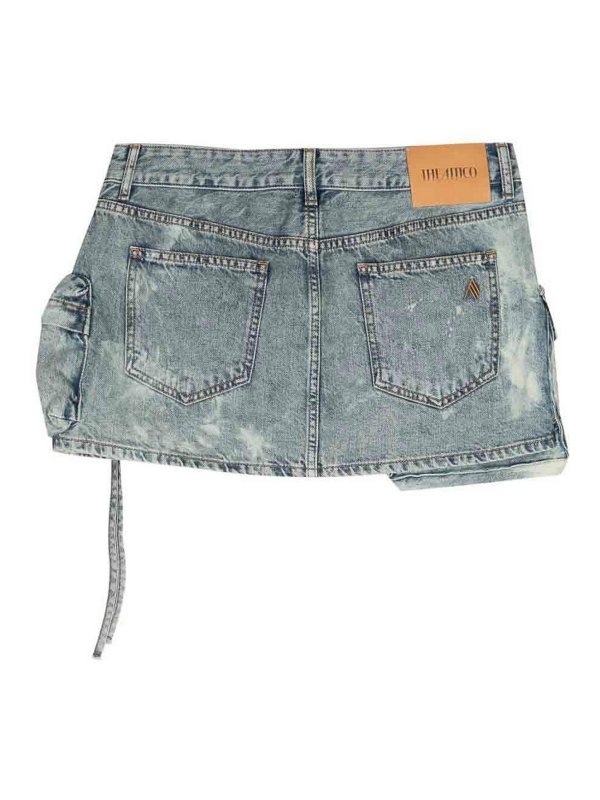 The Attico: mini skirts online - Fay Denim Cotton Mini Skirt