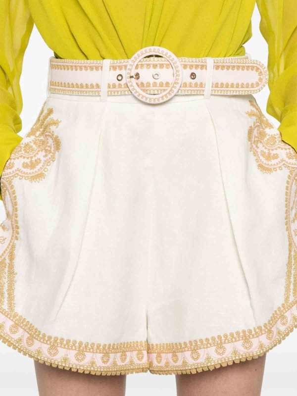 Shorts - Beige shop online: ZIMMERMANN