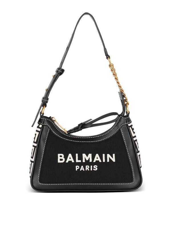 Balmain: Bolsos de hombro - Bolsa De Hombro - Negro