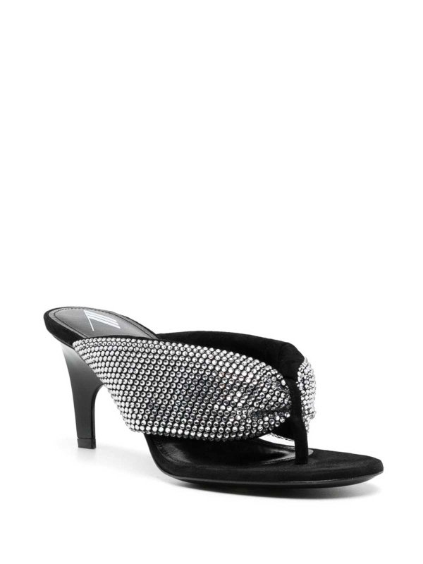 Strass Embellished Thong Sandals shop online: The Attico