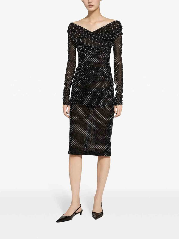 DOLCE & GABBANA buy online Vestido Midi - Negro