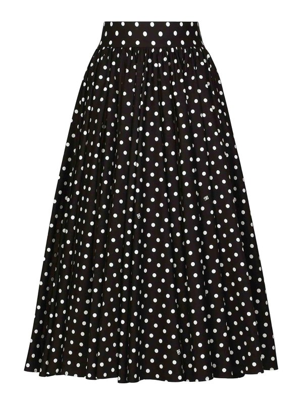 DOLCE & GABBANA: Knielange und Midi Röcke - Midirock - Schwarz