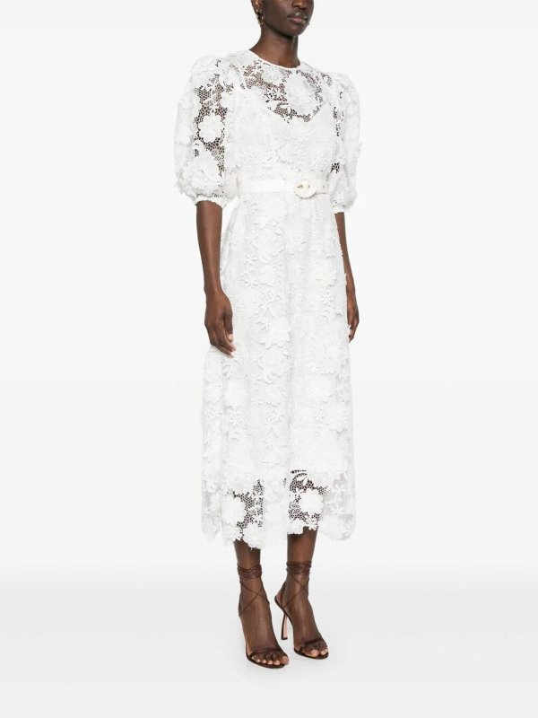 The Best Shops ZIMMERMANN: Maxikleider - Maxikleid - Weiß