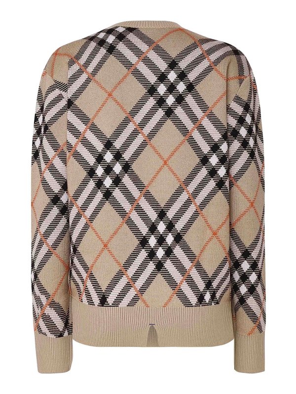 BURBERRY: Strickpullover mit Rundhalsausschnitt online - Rundhalspullover - Schwarz