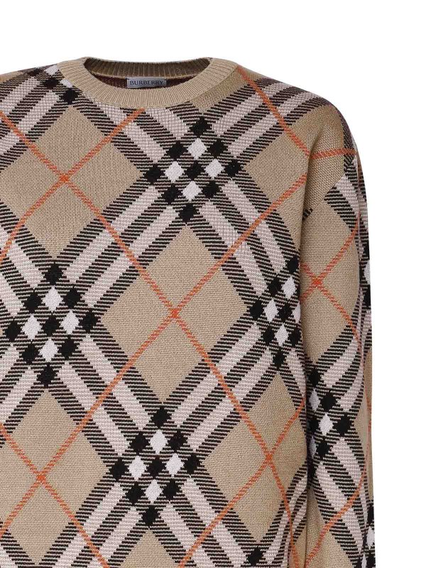 The Best Shops BURBERRY: Strickpullover mit Rundhalsausschnitt - Rundhalspullover - Schwarz