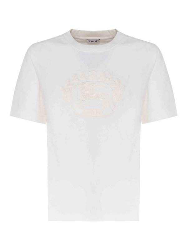 BURBERRY: Tシャツ - Tシャツ - 白