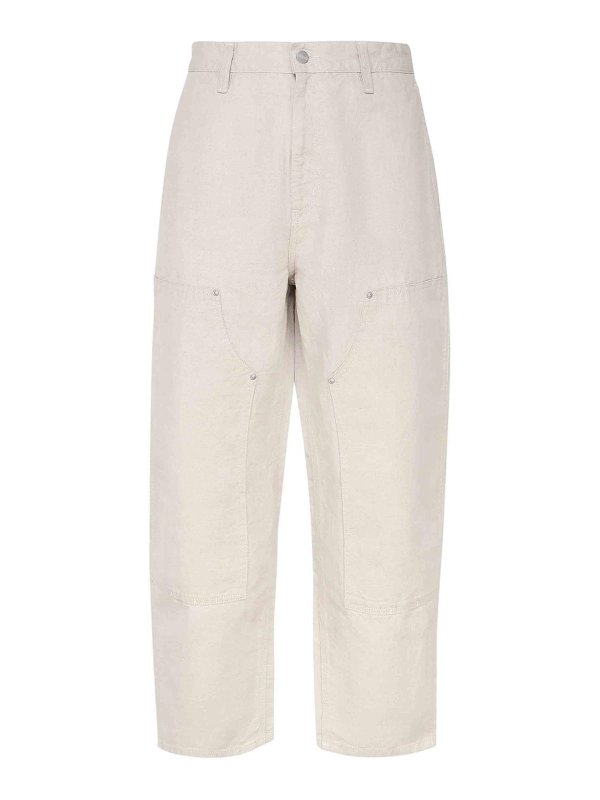 CARHARTT: casual trousers - White pants