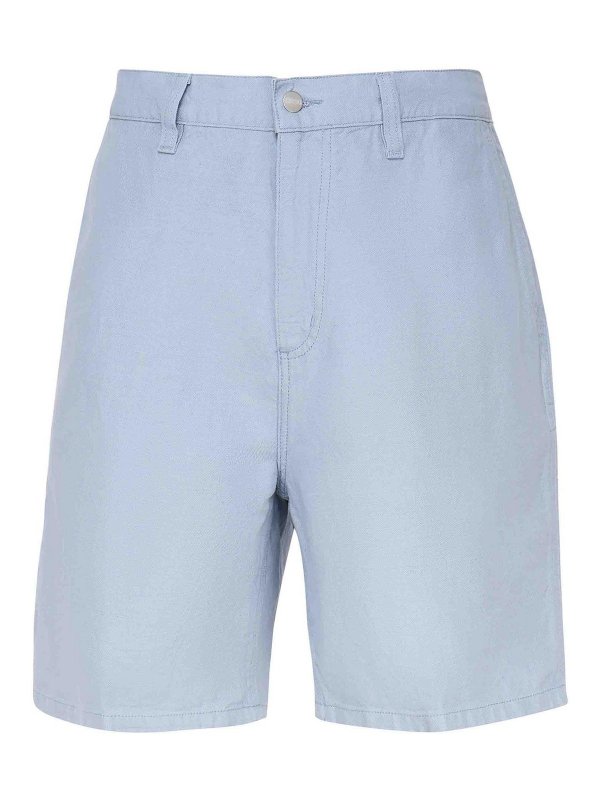 CARHARTT: Trousers Shorts - Light blue shorts