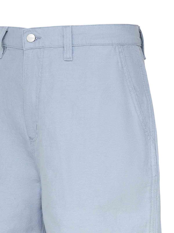 The Best Shops CARHARTT: Trousers Shorts - Light blue shorts