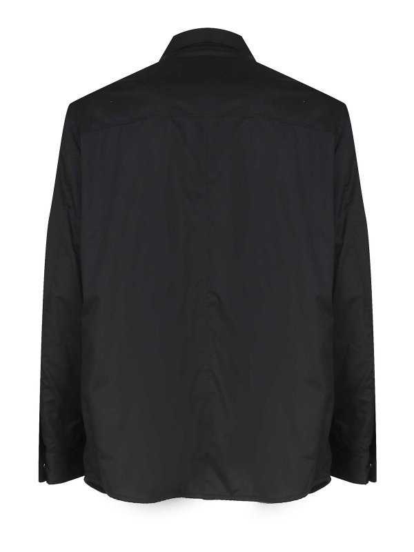DOLCE & GABBANA: shirts online - Shirt In Semi-Gloss Fabric And Logo Plate