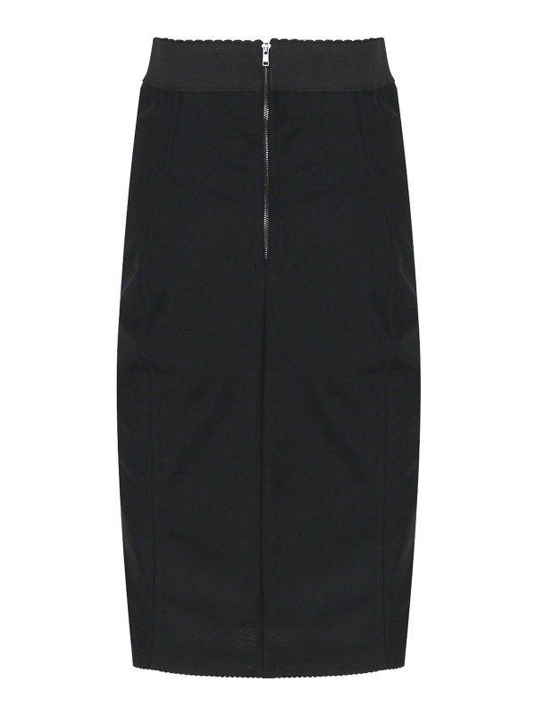 DOLCE & GABBANA: ニーレングススカート＆ミディ丈 online - 膝丈/ミディスカート - 黒