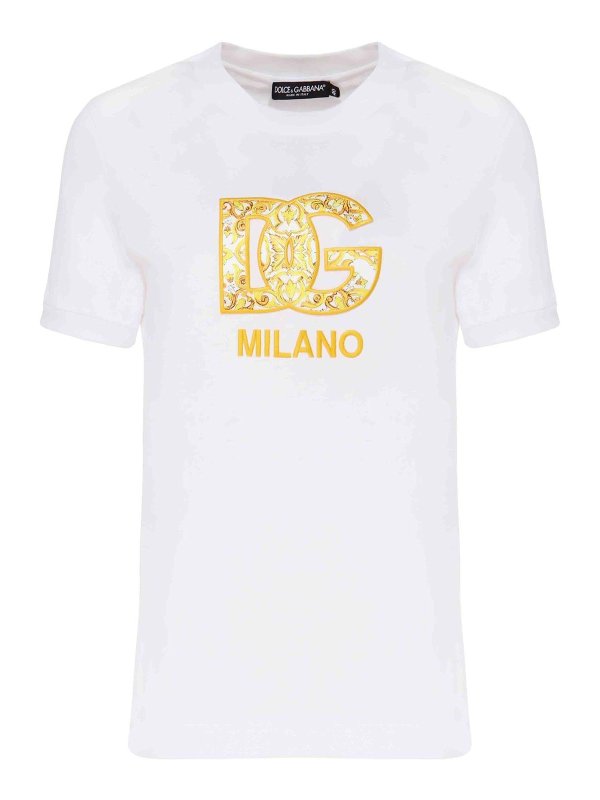 DOLCE & GABBANA: T-shirts - T-Shirt - Or