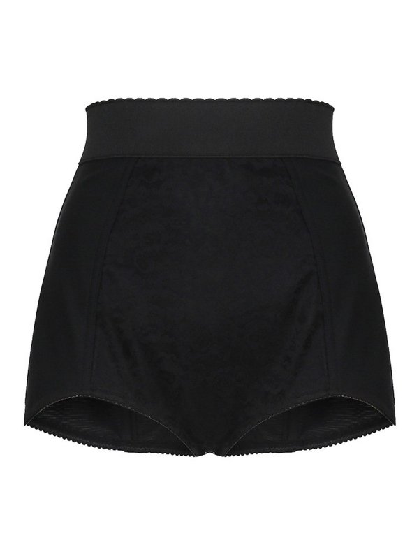 DOLCE & GABBANA: pantaloni shorts - Pantaloncini intimo a vita alta