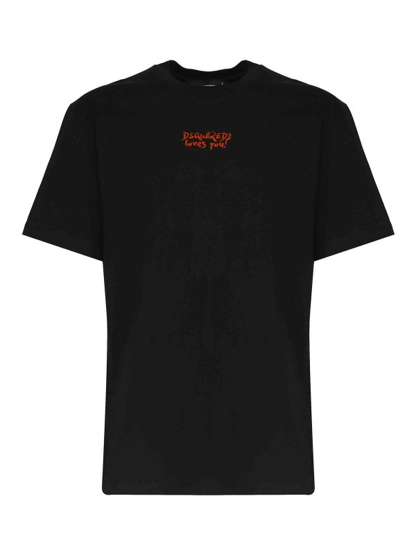 DSQUARED2: T-shirts - T-Shirt - Schwarz