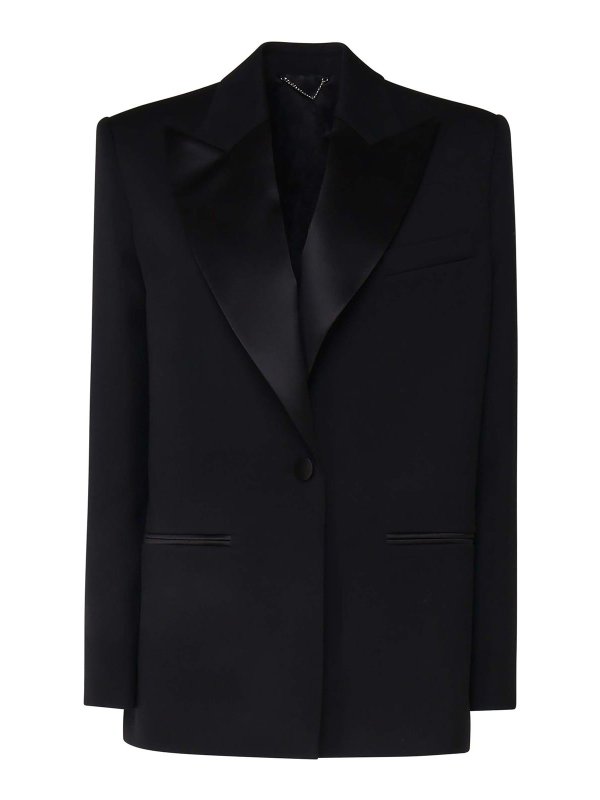 MAGDA BUTRYM: blazers - Blazer With Satin Lapels
