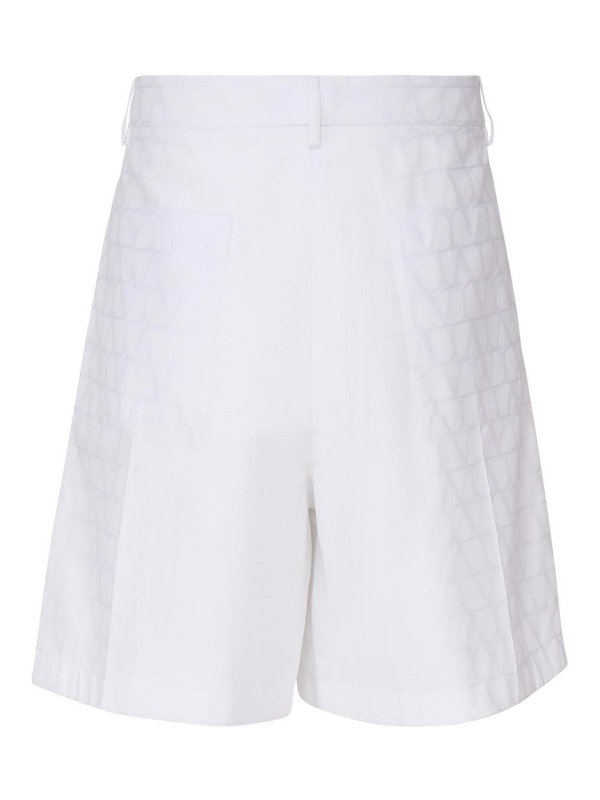VALENTINO GARAVANI: トラウザーショーツ online - ショートパンツ - 白