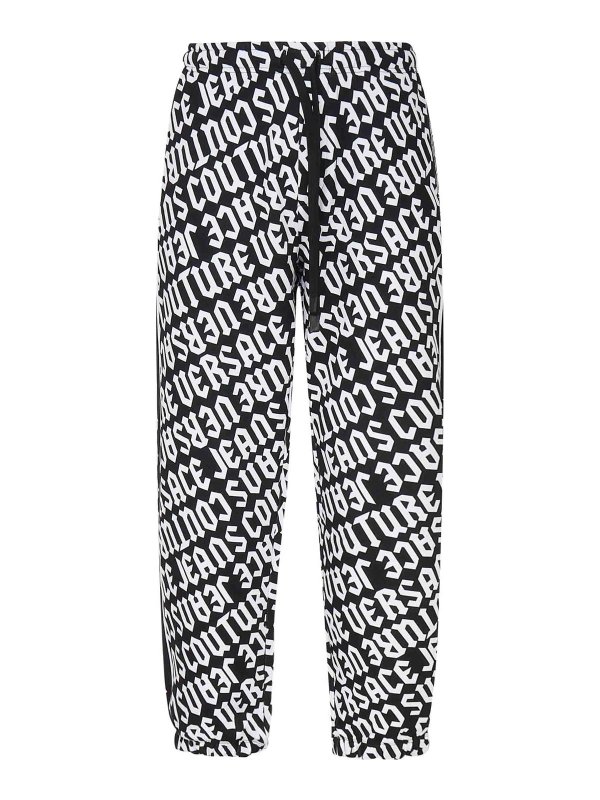 VERSACE JEANS: カジュアルトラウザー - カジュアルパンツ - 黒