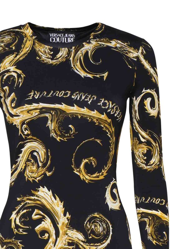 The Best Shops VERSACE JEANS: ニーレングスドレス - 膝丈ドレス - 黒