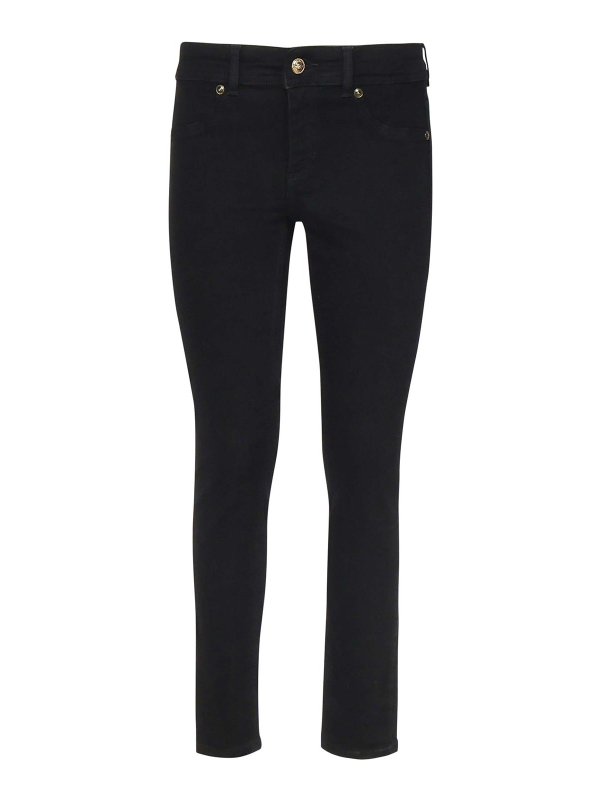 VERSACE JEANS: ブーツカットジーンズ - ブーツカットジーンズ - 黒