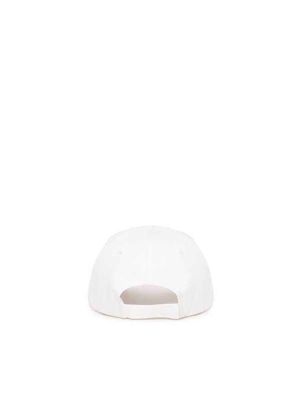 MONCLER: hats & caps online - Cotton Hat With Logo Patch