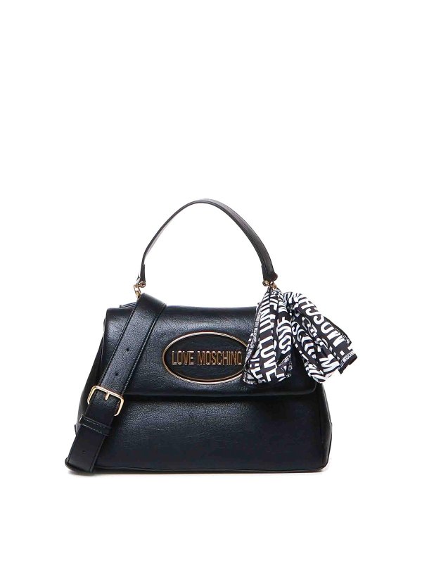 LOVE MOSCHINO: トートバッグ - トートバッグ - 黒