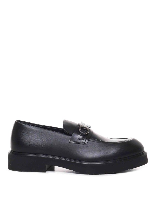 FERRAGAMO: Mocassins & Chaussures bateau - Mocassins - Noir