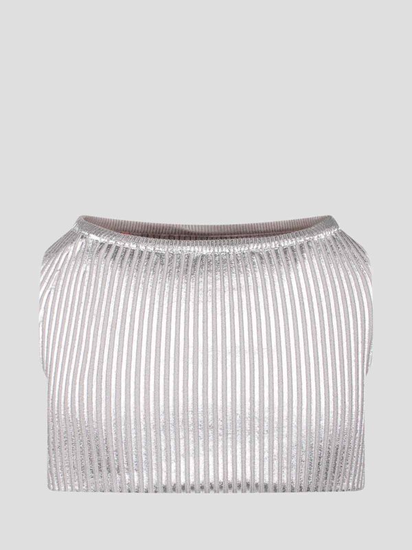 DIESEL: Tops und Tank Tops online - Top - Silber