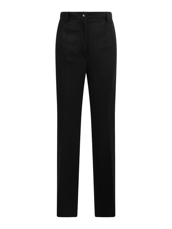 DOLCE & GABBANA: Pantalones casual - Pantalón Casual - Negro