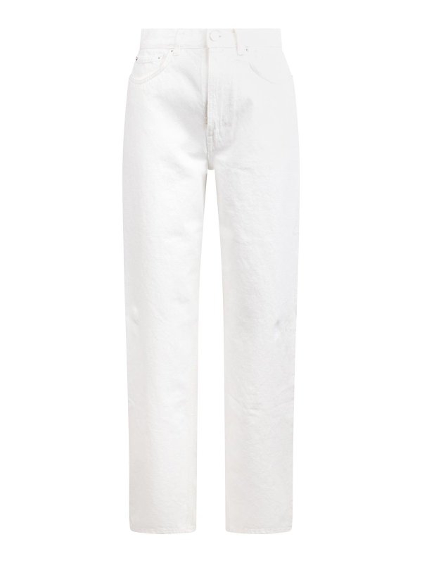 LOULOU STUDIO: Jeans Rectos - Vaqueros Rectos - Beis