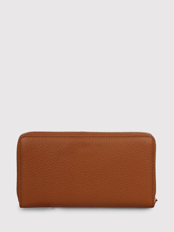 COCCINELLE: wallets & purses online - Metallic Soft Zip Around Wallet