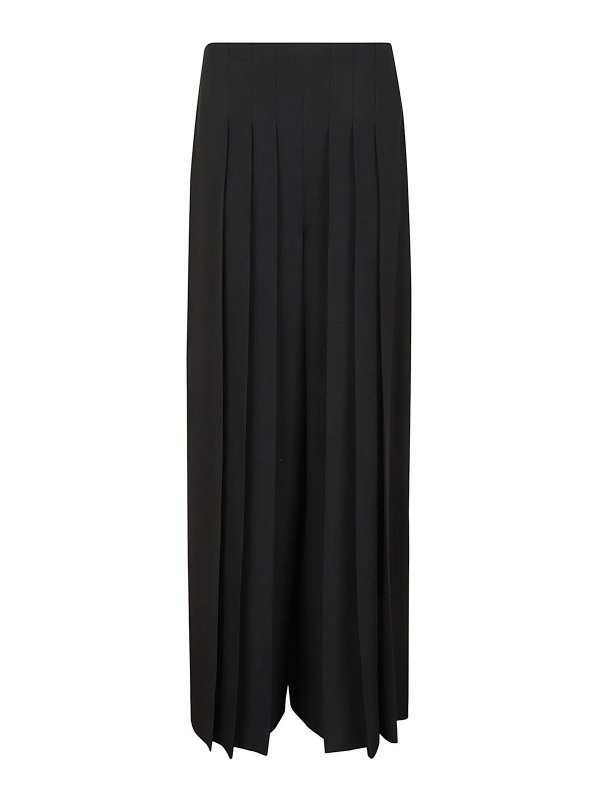 ALBERTA FERRETTI: Pantalons casual - Pantalons Décontractés - Noir