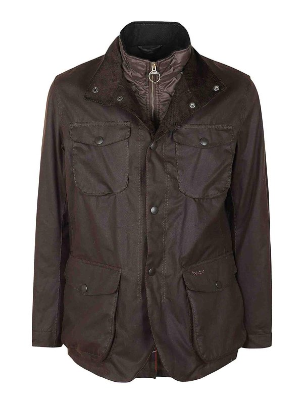 BARBOUR: casual jackets - Double waxed cotton jacket