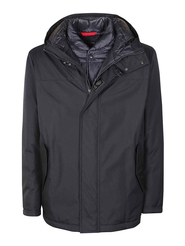 FAY: padded jackets - Double padded nylon jacket