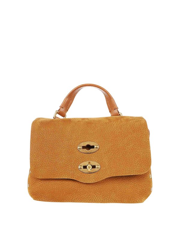 ZANELLATO: totes bags - Brandy brown suede leather bag