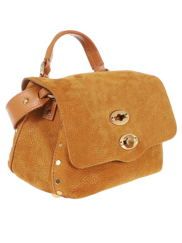 ZANELLATO: totes bags online - Brandy brown suede leather bag