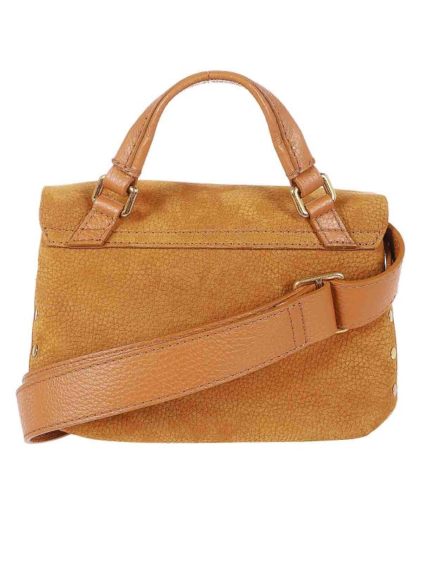 The Best Shops ZANELLATO: totes bags - Brandy brown suede leather bag