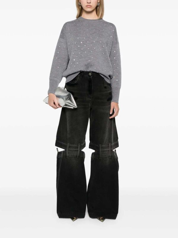 PACO RABANNE: boat necks online - Crystals sweater