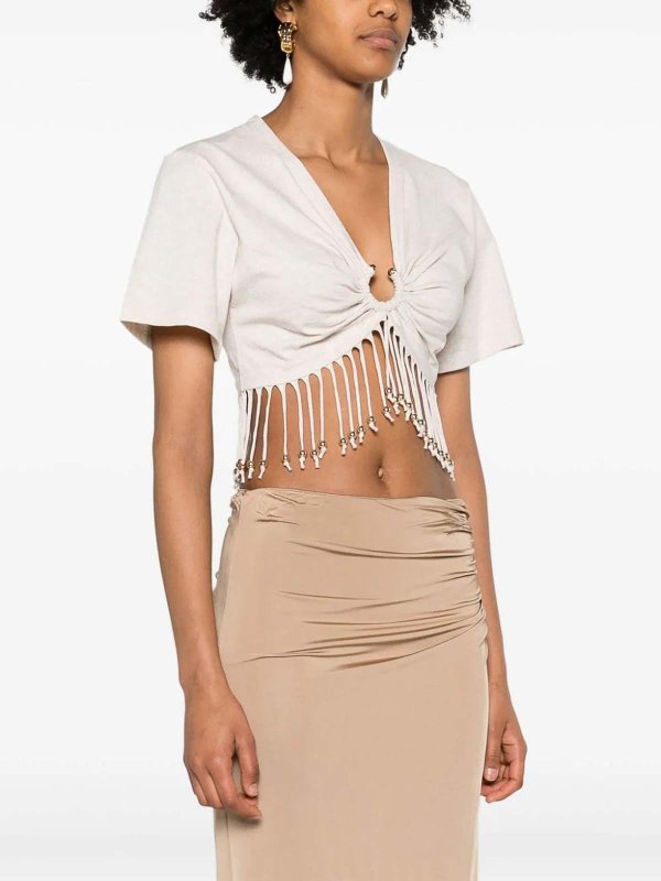 The Best Shops PACO RABANNE: Tops & Débardeurs - Top - Beige Clair