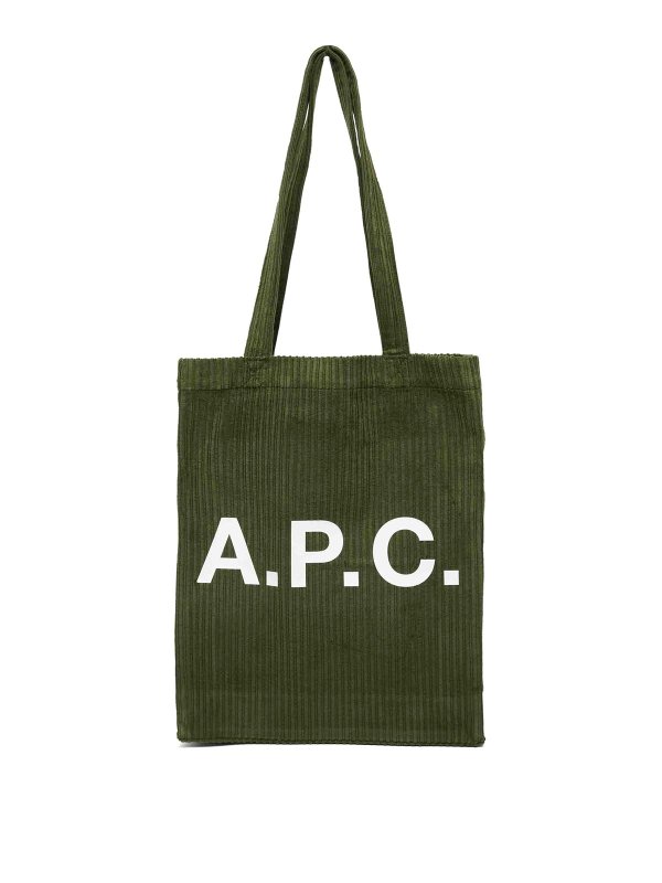 A.P.C.: Handtaschen - Shopper - Grün