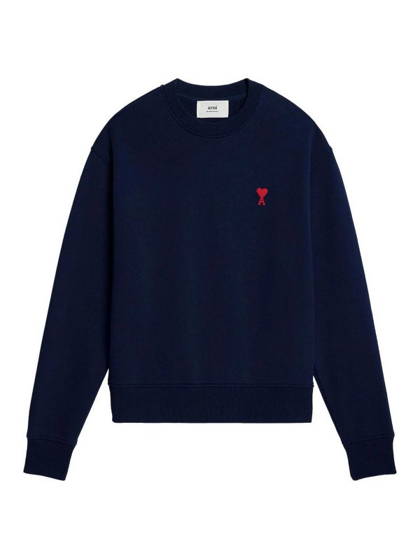 AMI PARIS: Sudaderas y suéteres - Sudadera - Azul