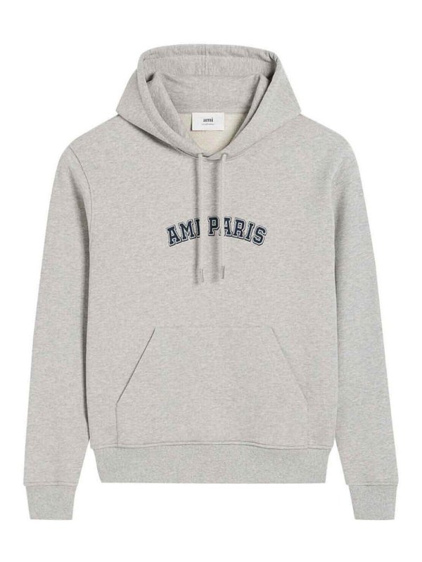 AMI PARIS: Sudaderas y suéteres - Sudadera - Gris
