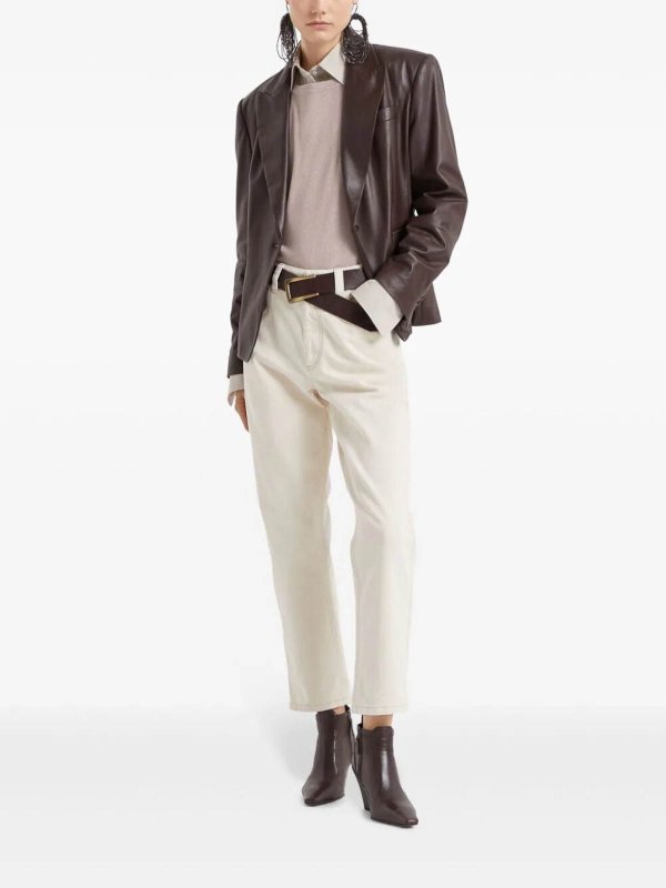 The Best Shops BRUNELLO CUCINELLI: straight leg jeans - Five Classic Pockets Denim Trousers