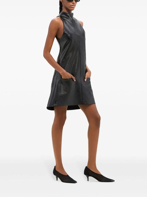 Courreges: knee length dresses online - Vinil Dress